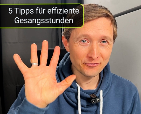 5 Tipps für effiziente Gesangsstunden